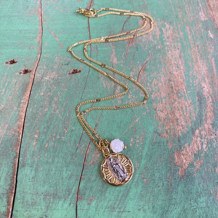 OLG Pearl Rose Necklace