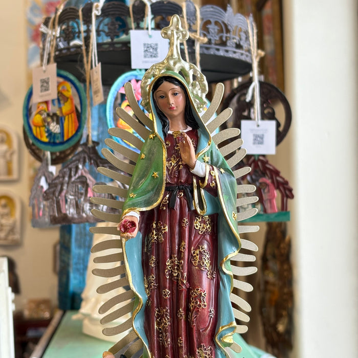 Our Lady of Guadalupe and St Juan Diego 12" Statue