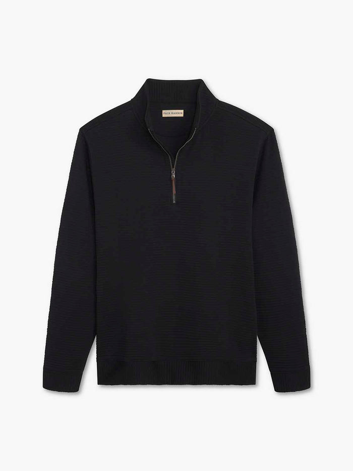 Overlook Quarter Zip | Black