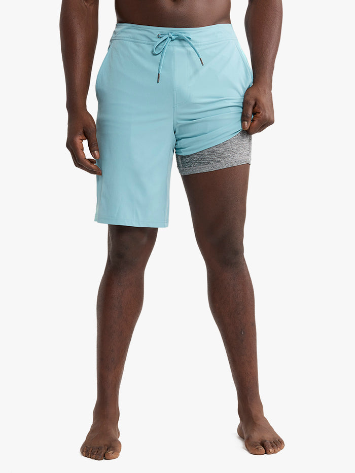 Ozone Short | Bay Blue Stripe