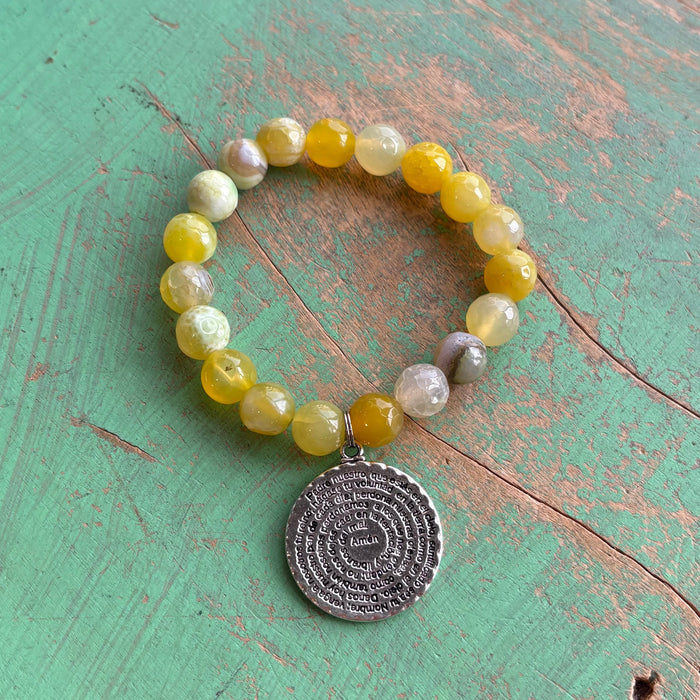 Padre Nuestro Yellow Bracelet