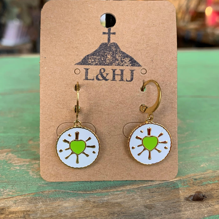 Green Earrings