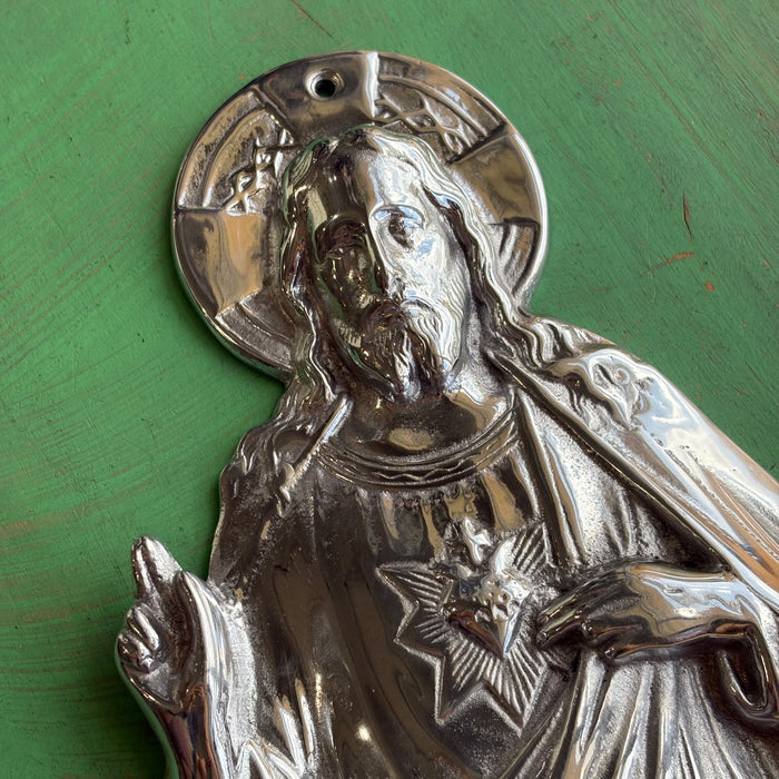 Pewter Sacred Heart of Jesus Peace