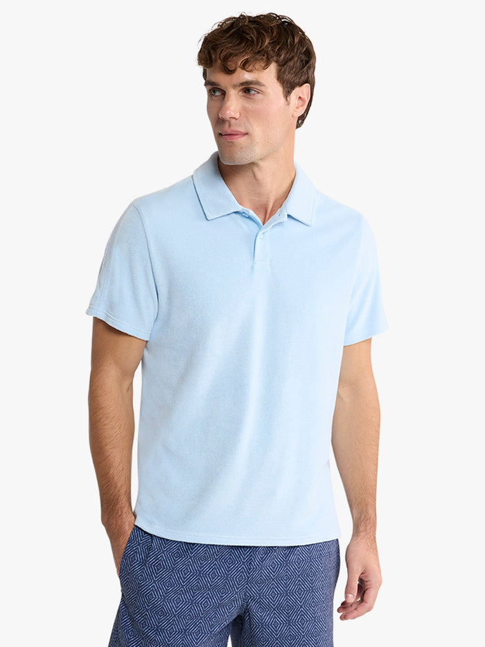 Ravello Terry Polo | Light Blue