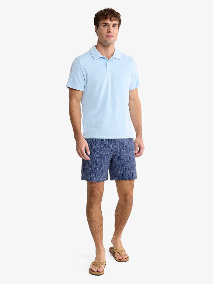 Ravello Terry Polo | Light Blue