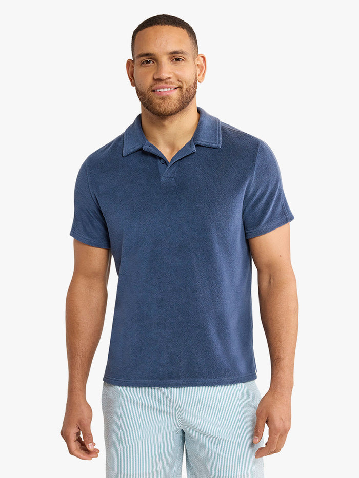 Ravello Terry Polo | Navy
