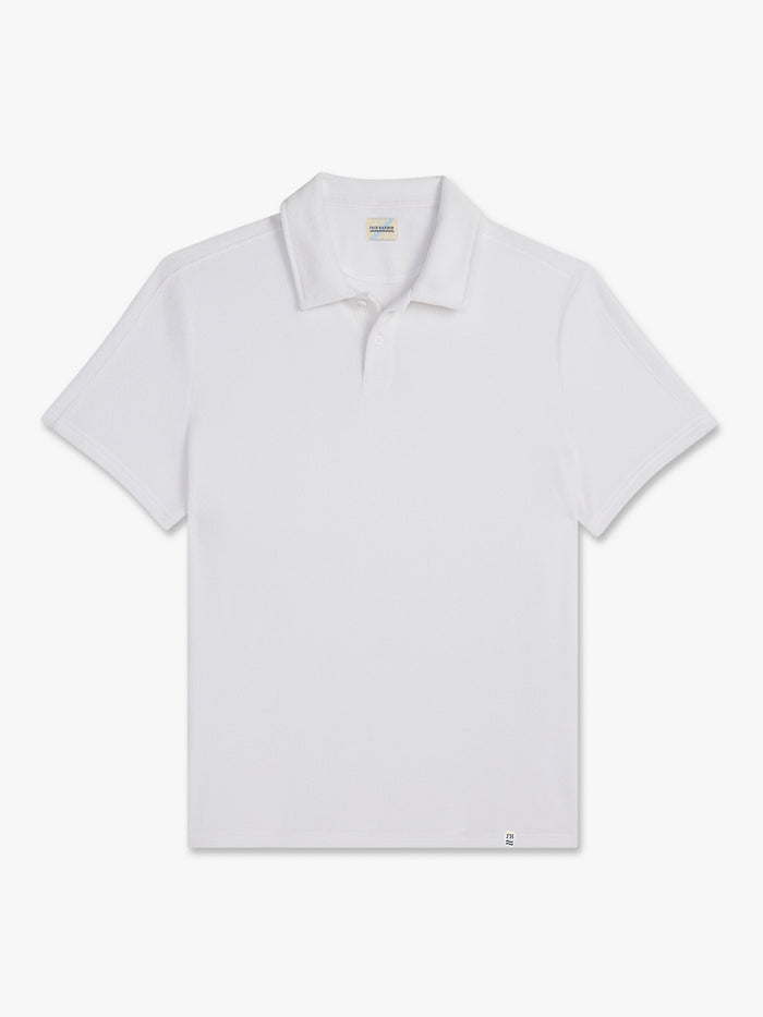 Ravello Terry Polo | White
