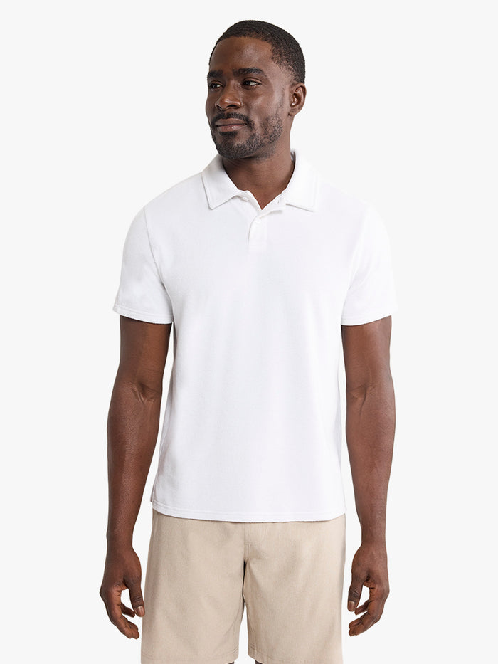 Ravello Terry Polo | White