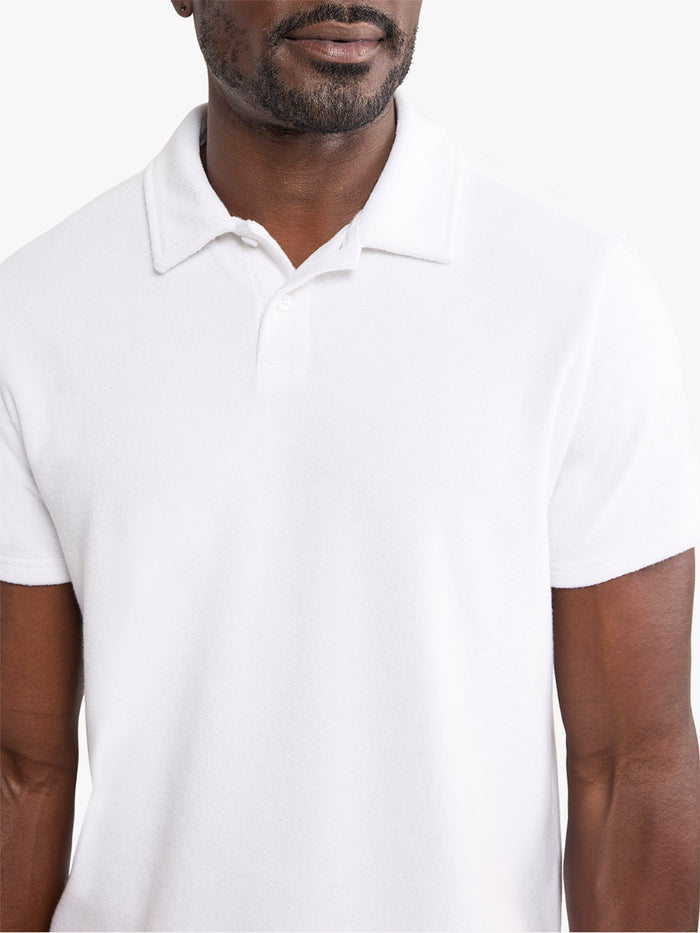 Ravello Terry Polo | White