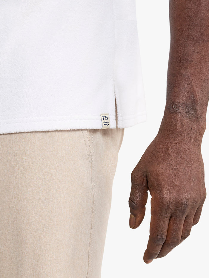 Ravello Terry Polo | White