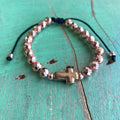 Rose Gold Hematite Adjustable Bracelet