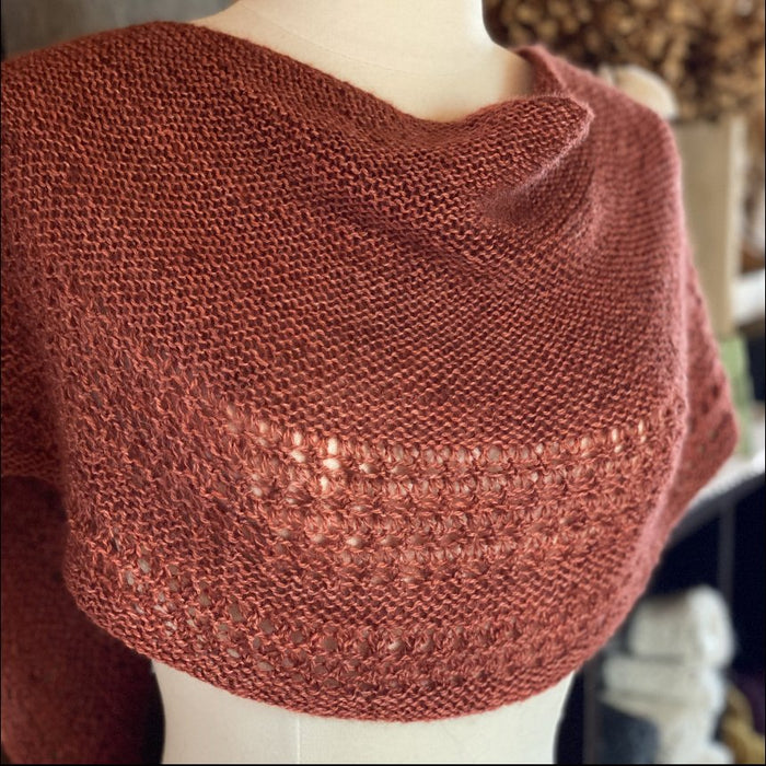 Rosewater Shawl Pattern - Green Gable Alpacas