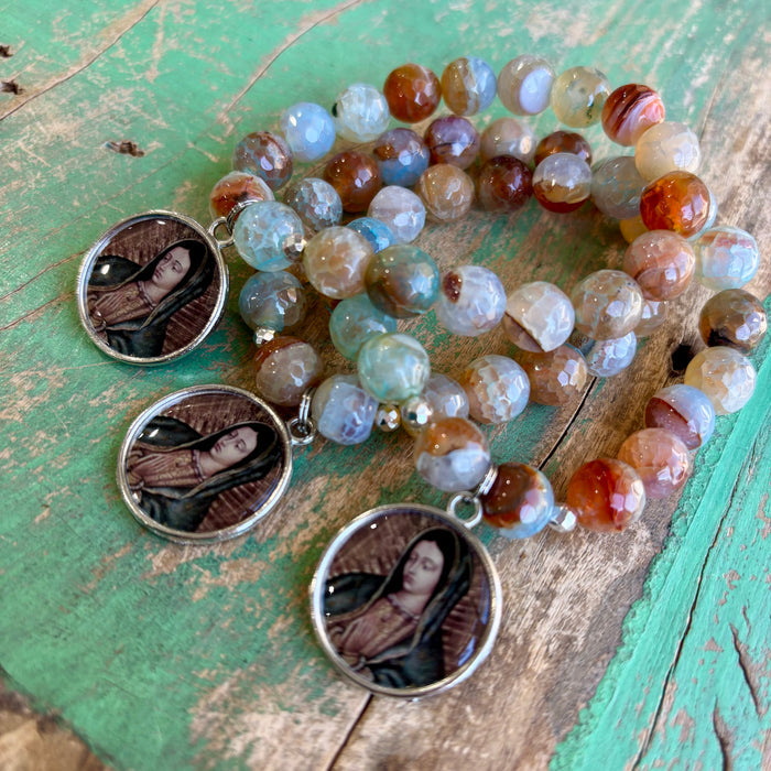 Round OLG Agate Bracelet