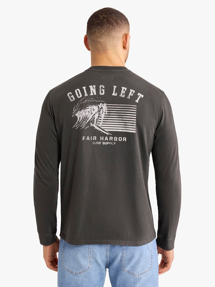 Saltaire Long Sleeve Graphic Tee | Going Left