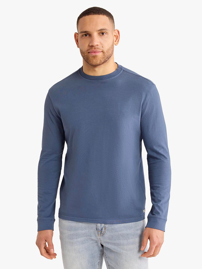 Saltaire Long Sleeve Tee | Navy