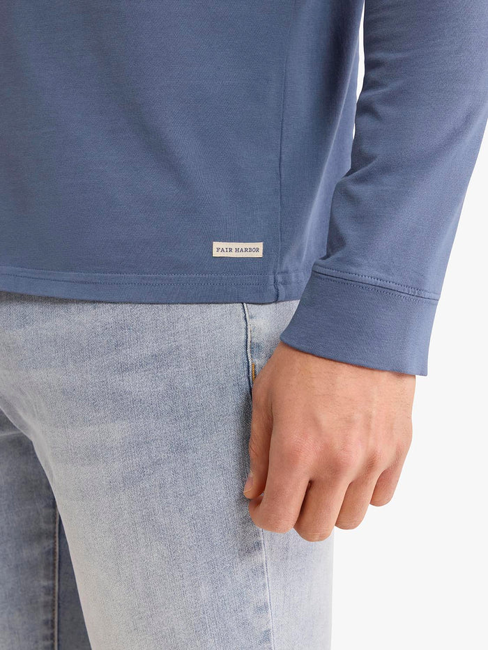 Saltaire Long Sleeve Tee | Navy