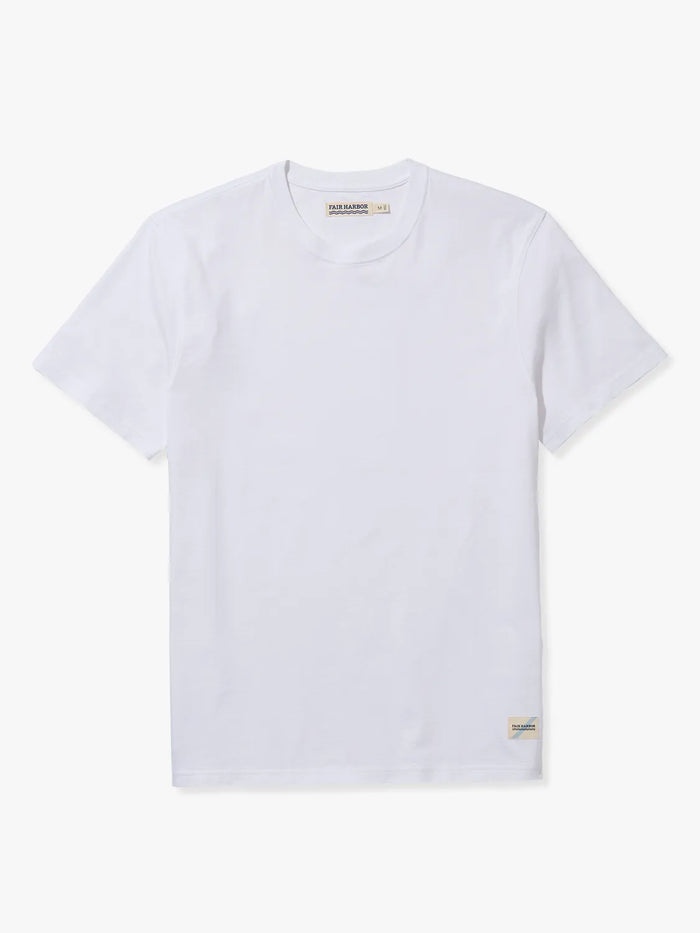 White saltaire t-shirt on a white background