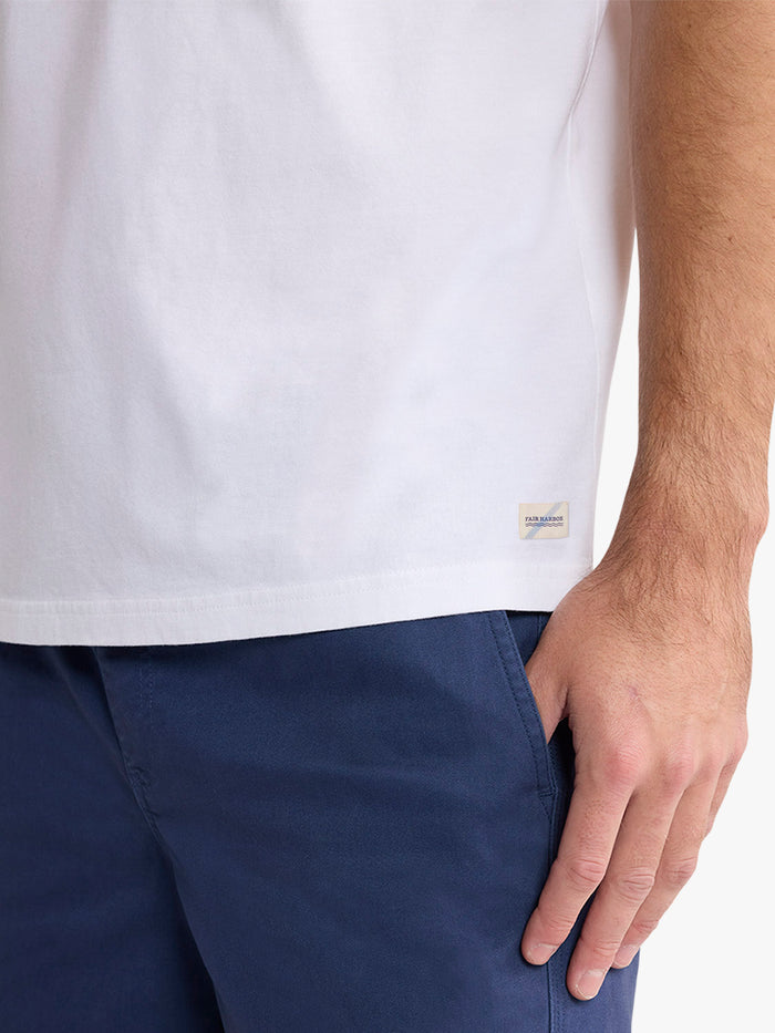 Saltaire Tee | White