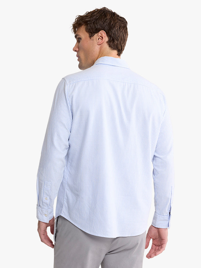 Salty Oxford Shirt | Light Blue Stripe