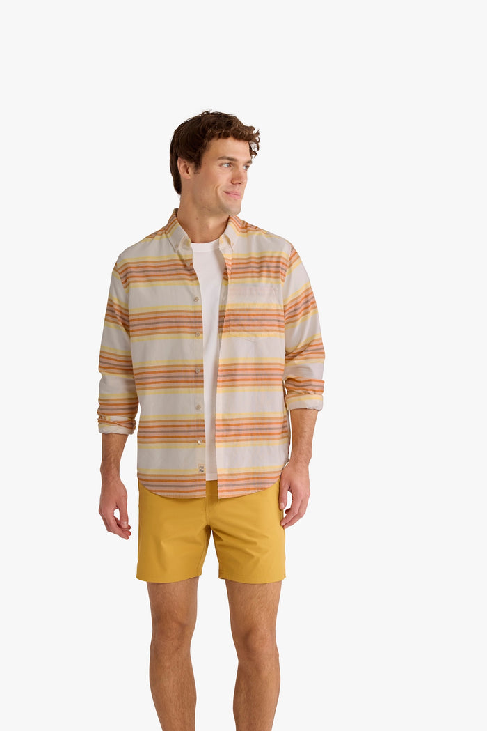 Salty Oxford Shirt | Sunset Stripe
