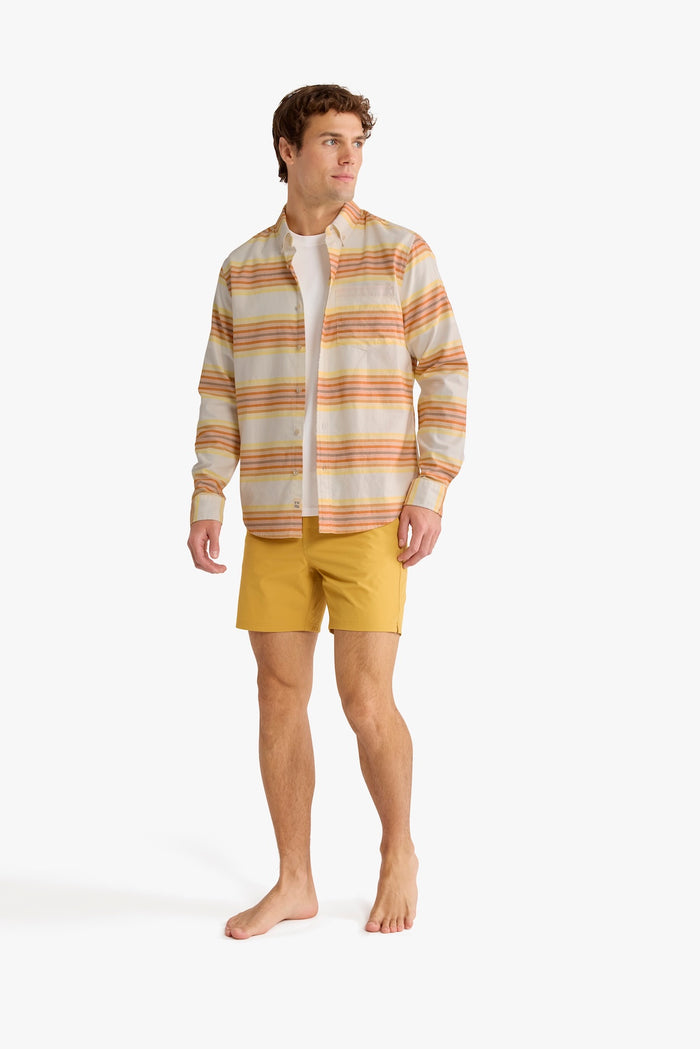 Salty Oxford Shirt | Sunset Stripe