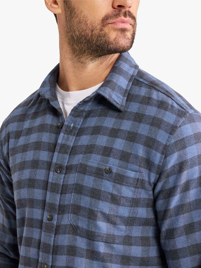 Seaside Lightweight Flannel Shirt | Blue Check