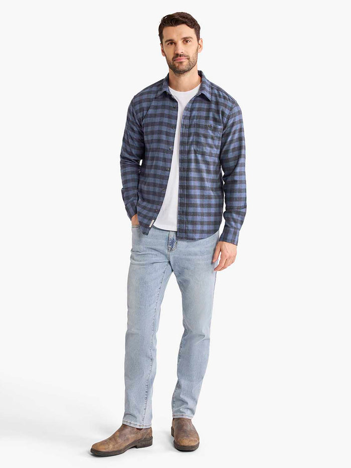 Seaside Lightweight Flannel Shirt | Blue Check