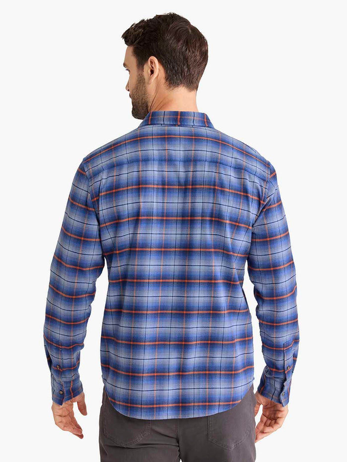 Seaside Lightweight Flannel Shirt | Blue Sky Plaid