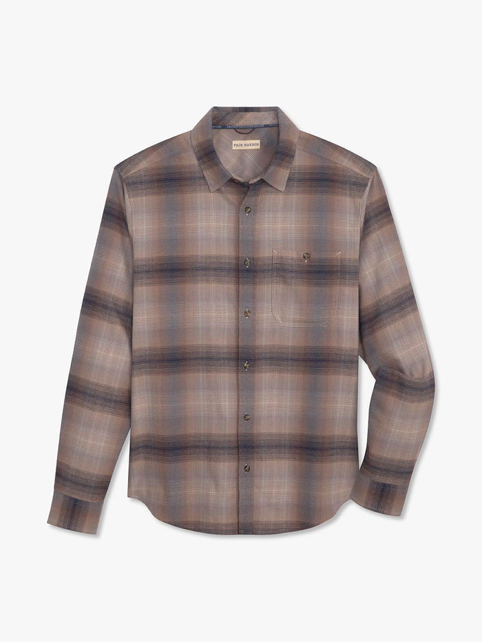 Seaside Lightweight Flannel Shirt | Sand Ombre