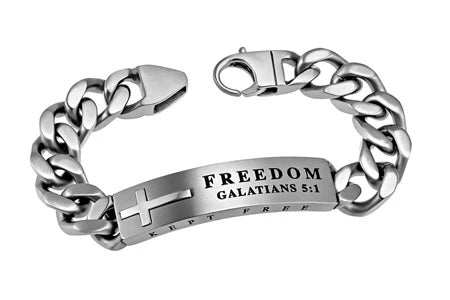 Silver Neo Bible Verse Bracelet