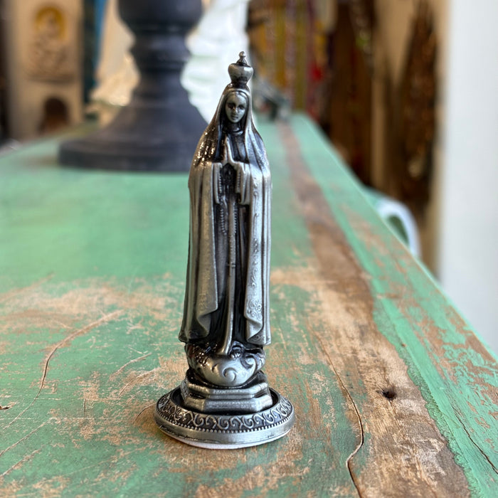 Small Silver 3 1/2" Metal Statues