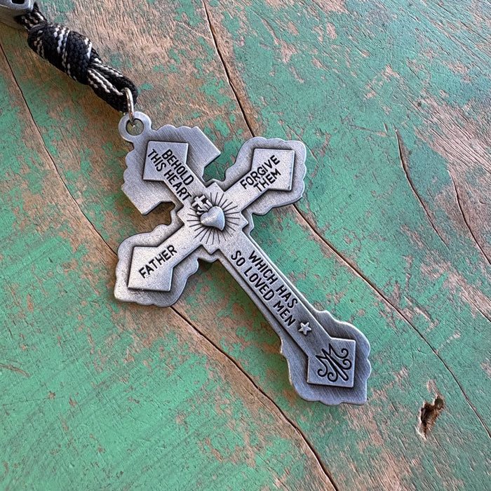 St Michael Pardon Cross Paracord Rosary