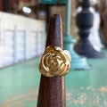 Stainless Steel Rose Ring