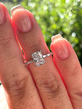 Sterling Silver 925 engagement ring with 2 carat radiant cut simulated diamond, yellow gold vermeil radiant cut engagement ring
