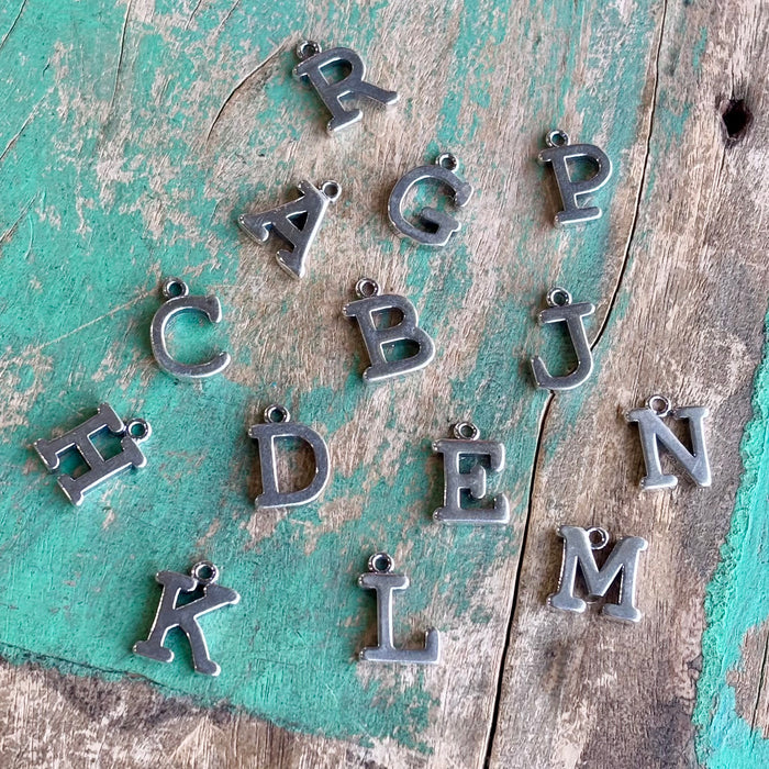 Sterling Silver Block Letters