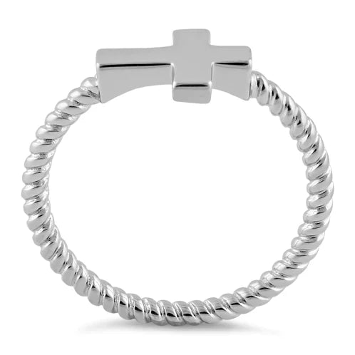 Sterling Silver Bold Cross Ring