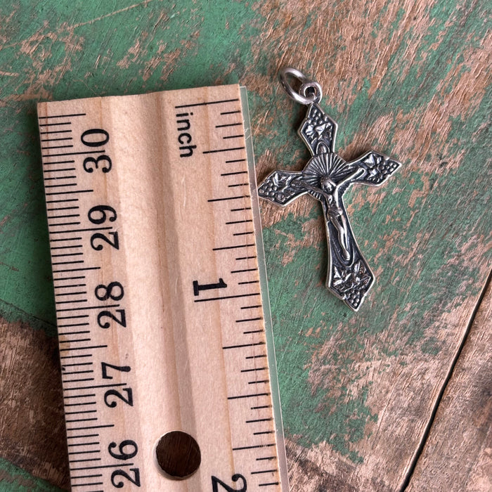 Sterling Silver Fancy Crucifix