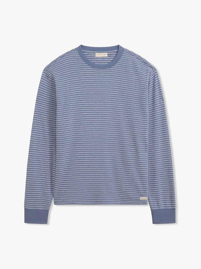 Sundown Terry Crewneck | Maritime Stripe
