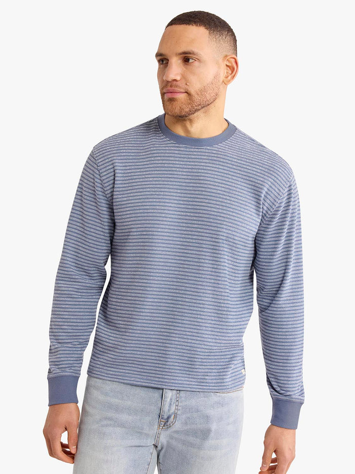 Sundown Terry Crewneck | Maritime Stripe