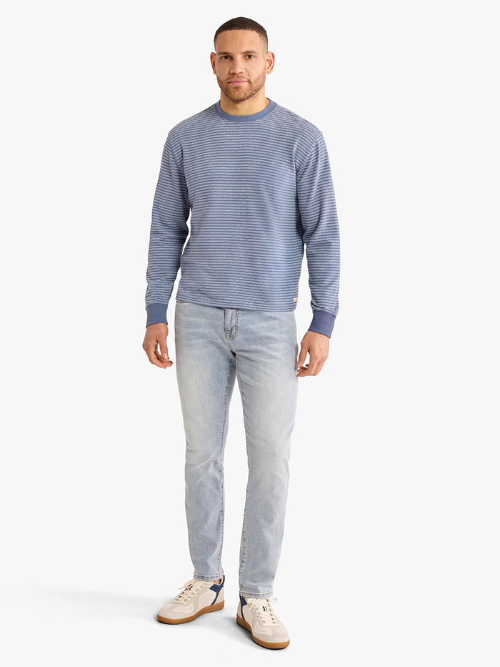 Sundown Terry Crewneck | Maritime Stripe
