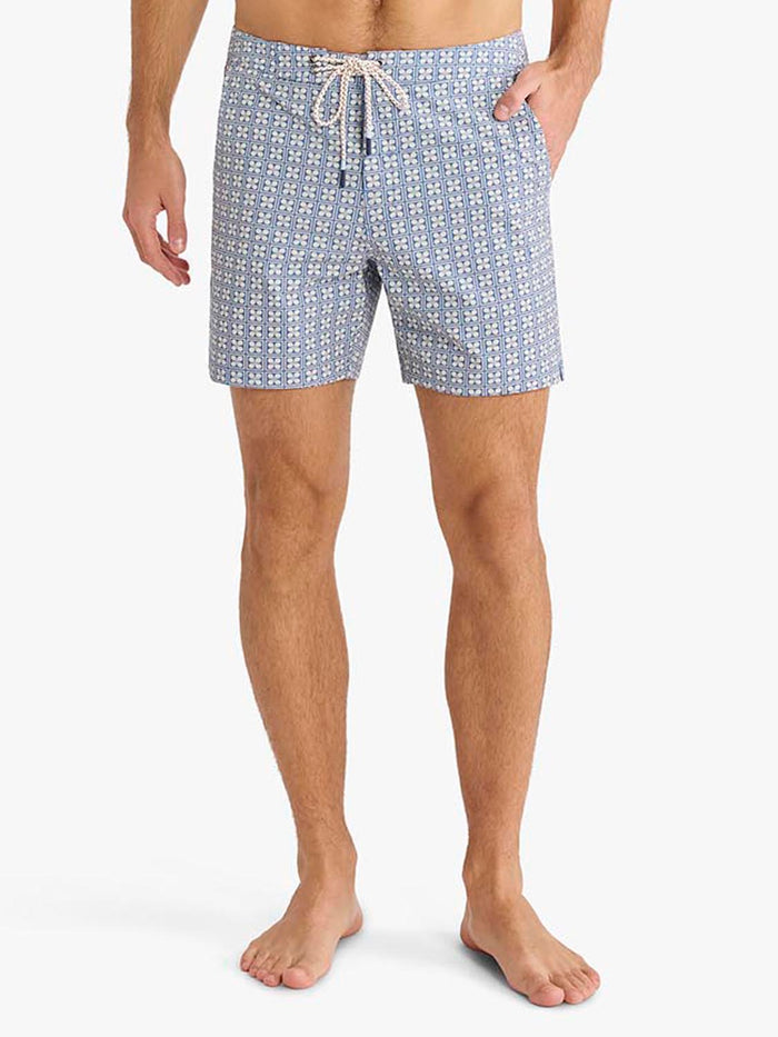 Swell Board Short | Blue Flower Geo