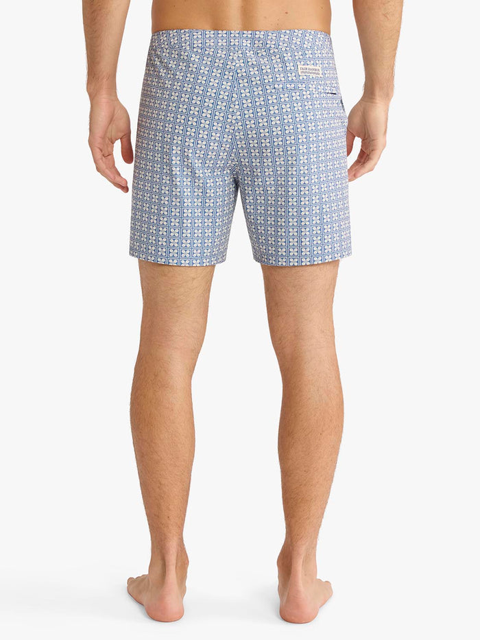 Swell Board Short | Blue Flower Geo