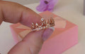 The Quinn. Rose Gold Over Sterling Silver 925 Queen Crown Ring