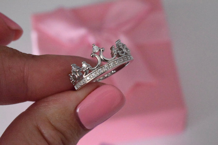 The Quinn. Sterling Silver 925 Queen Crown Ring