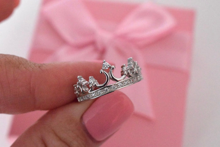 The Quinn. Sterling Silver 925 Queen Crown Ring
