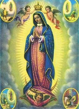 Virgin of  Guadalupe w/Images Magnet