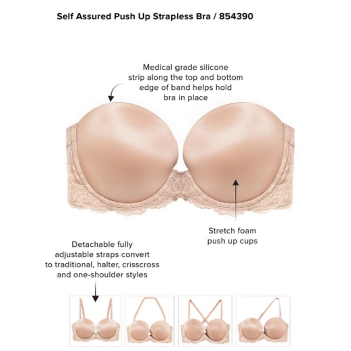 Wacoal Self-Assured Strapless Bra 854390