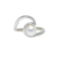 wave pearl ring